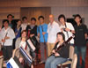 Bws President Matthew Ruggiero and woodwind players of Asian Youth Orchestra